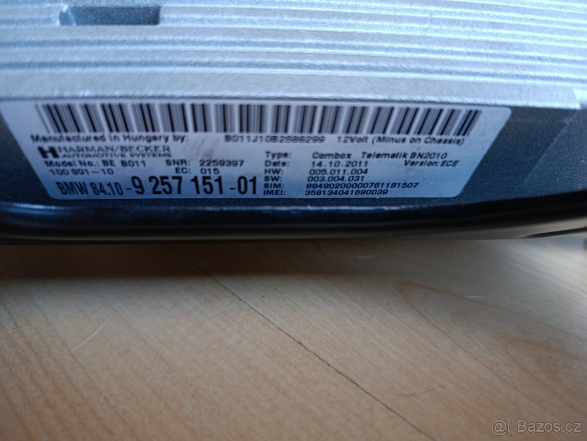 BMW Combox Telematics + HiFi zesilovač Harman Becker - 4