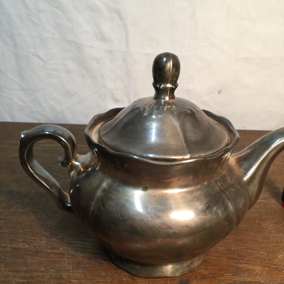 postříbřená konvice na čaj US. Silber Zone Bavaria... - 4