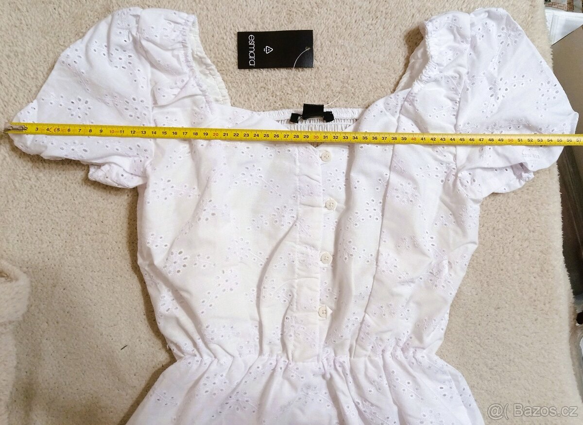 NOVÉ dámské letní bílé šaty, krajka - 4