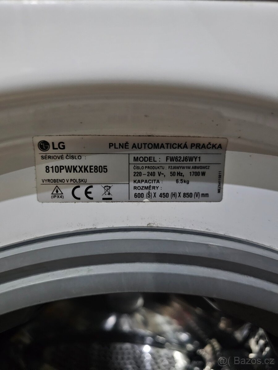 Pračka LG 6,5 kg - 4