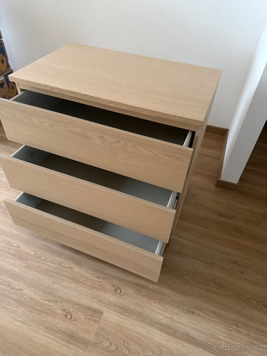 Komoda ikea Malm dubová dýha - 4