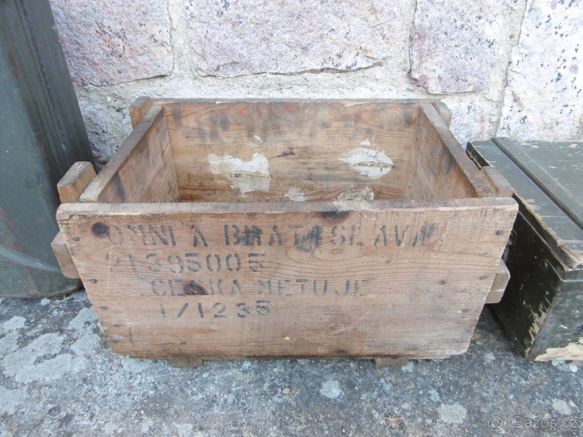 vojenské bedny retro staré - 4