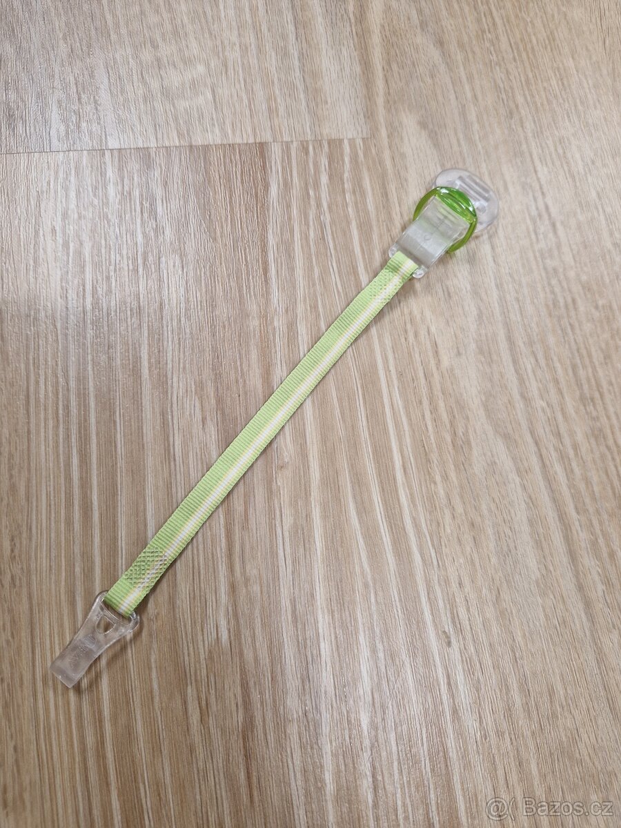 Avent, klip na dudlík- zelinkavý - 4