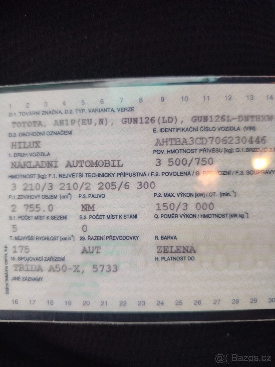Prodám Toyota Hilux model 2023