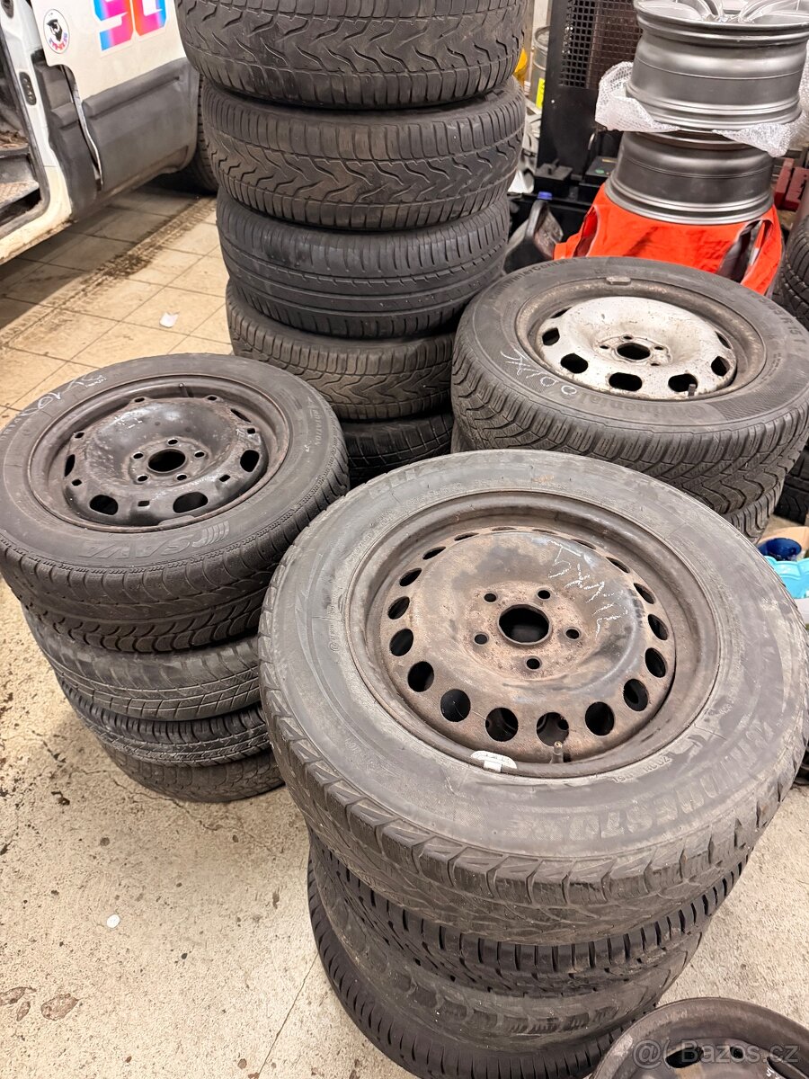 Prodám plechový disky 5x100 a 5x112 bez gum - 4