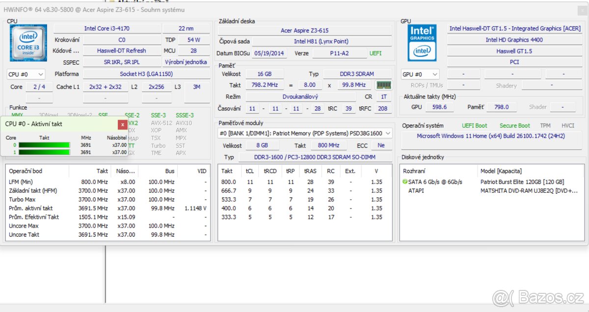 All In One PC Acer Aspire Z3-615 - 4