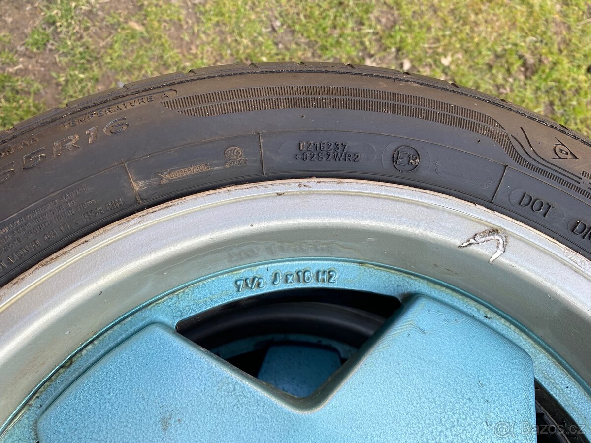 4x alu kola 5x112 16 + pneu letní 205/55 R16 - 4