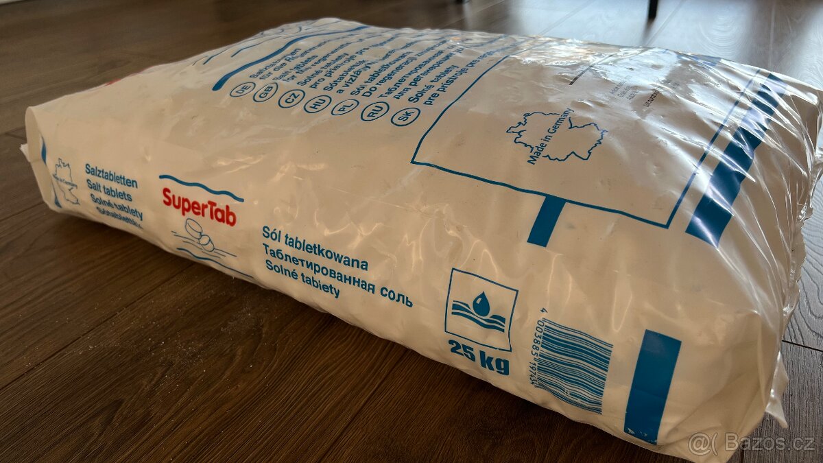 Sůl tabletová regenerační 25KG, pro změkčovače vody. Germany - 4