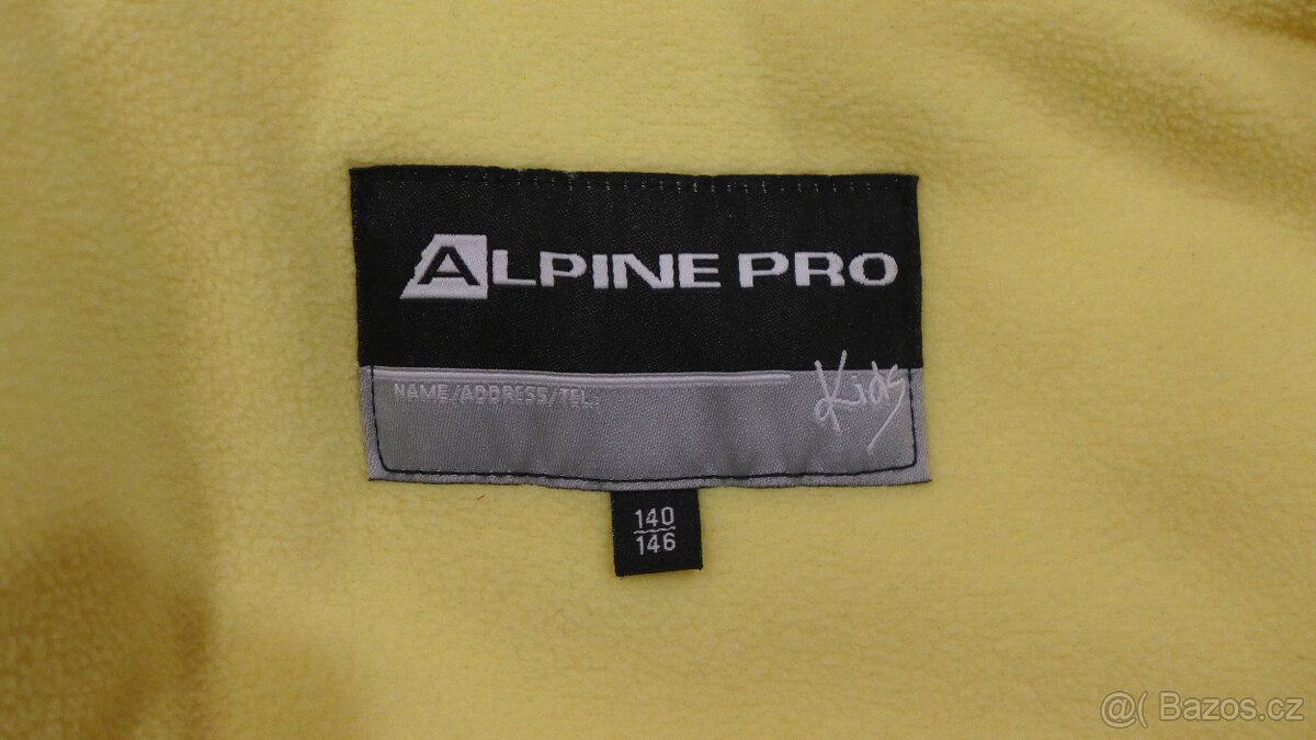 Komplet lyžařské bundy a kalhot ALPINE PRO vel. 140/146 - 4
