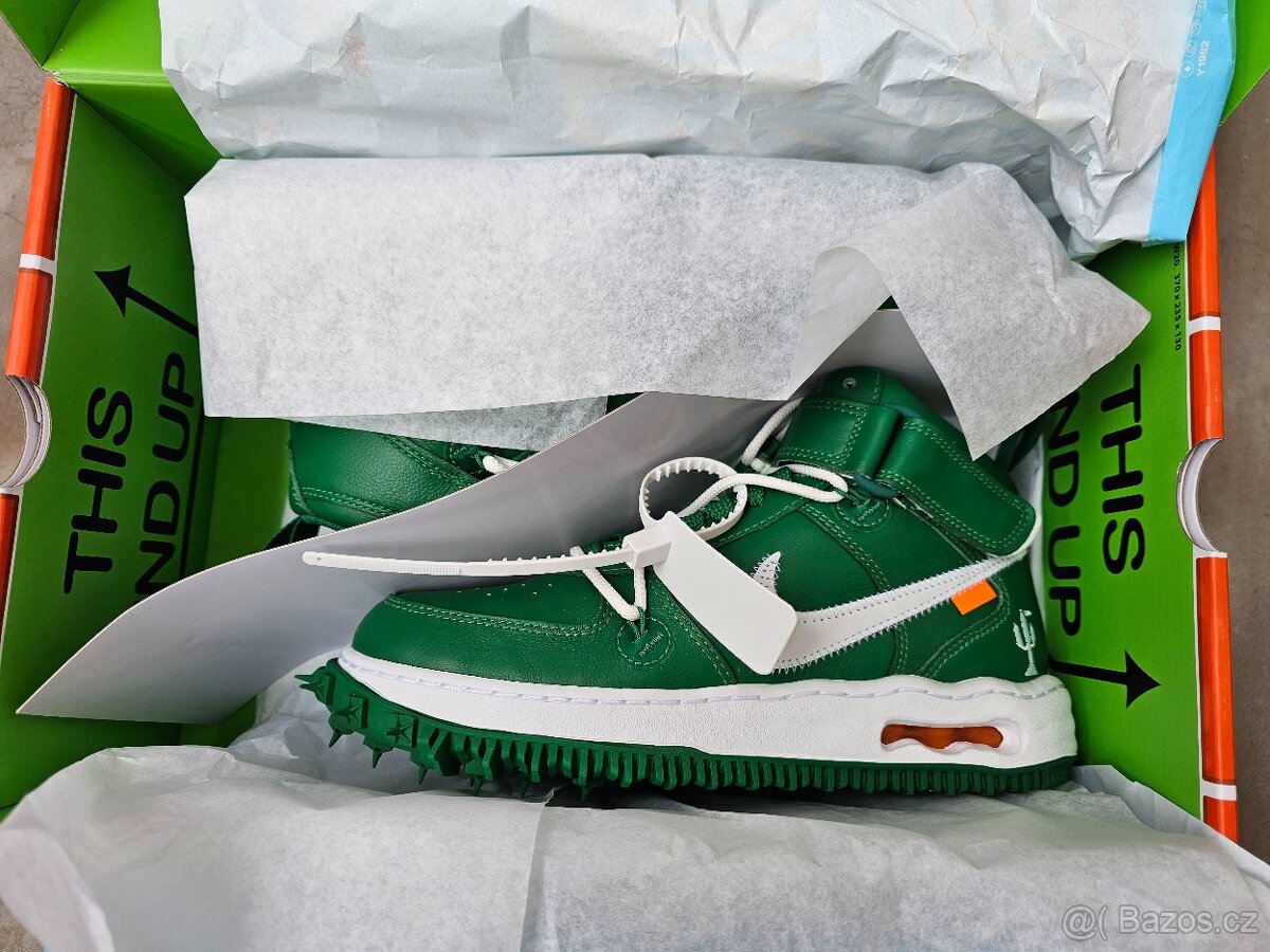 Nike Air Force 1 Mid Off-White Pine Green - 4
