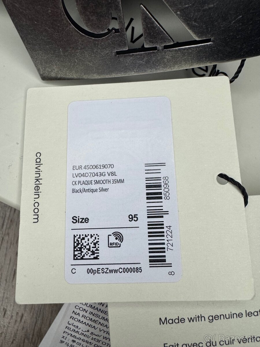 Pánský kožený pásek Calvin Klein - 4