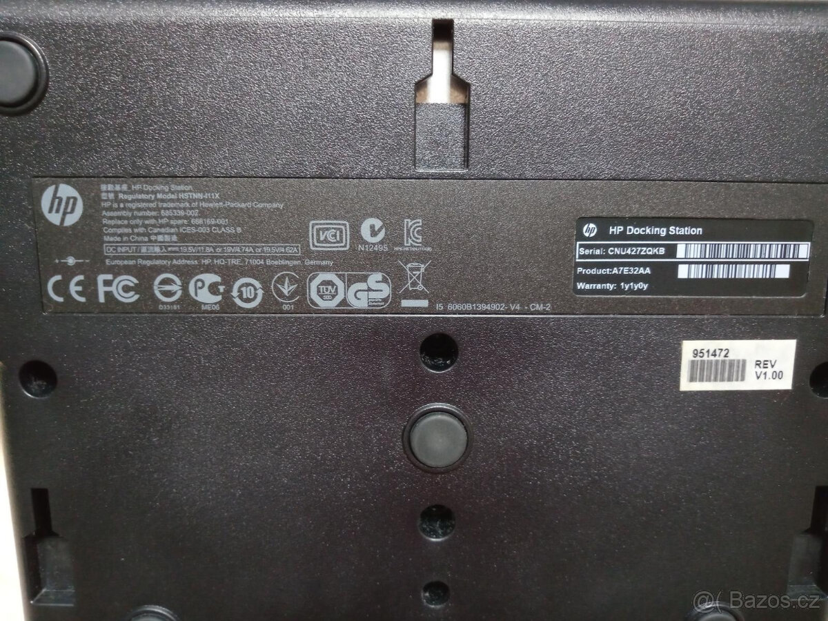 Docking station HP HSTNN-I11X + HP napájecí adaptér 19V/4.6A - 4