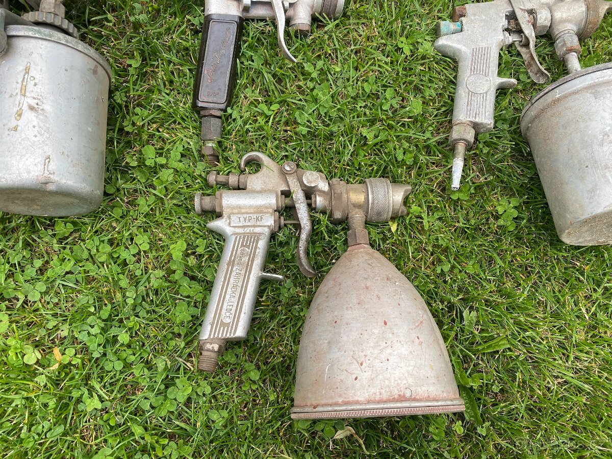 stříkací pistole malířská lakýrnická pistole stará - 4