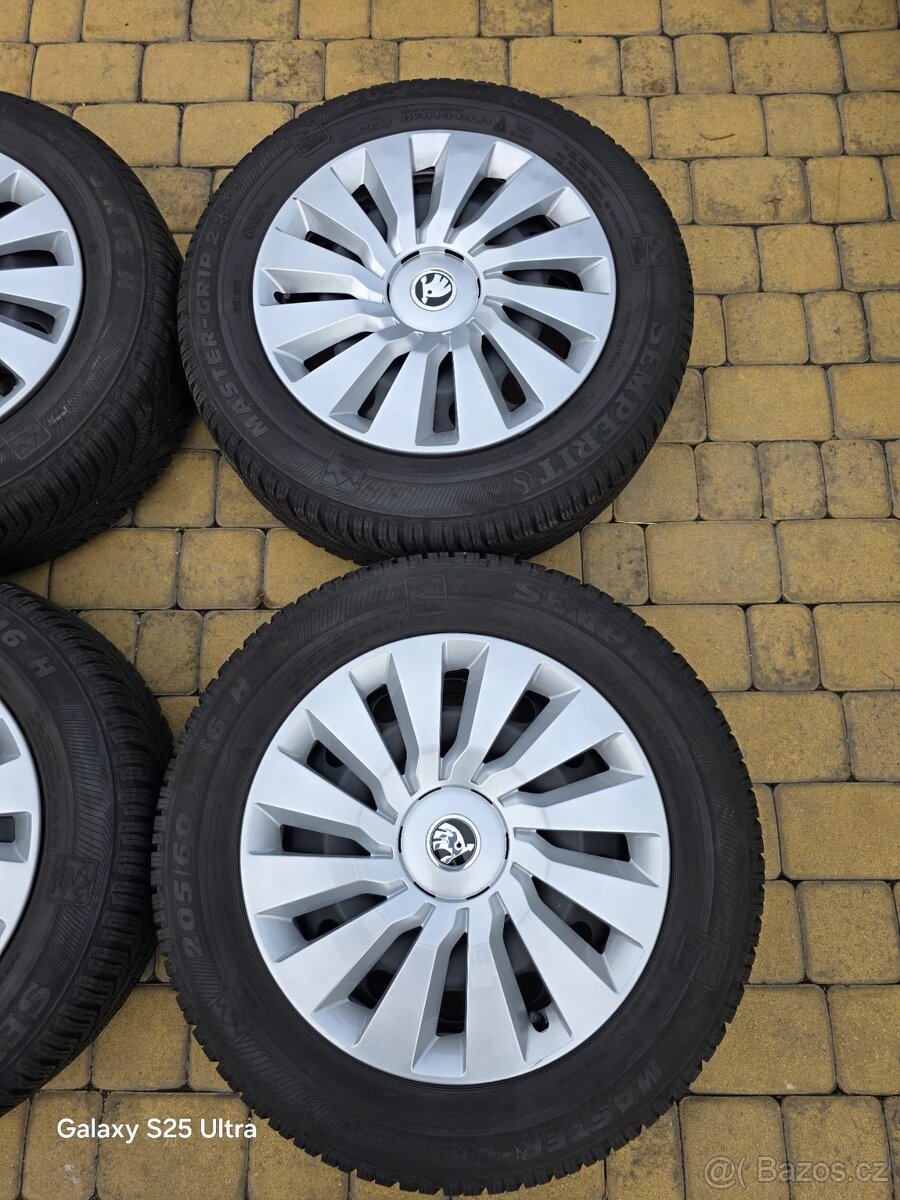 Kola zimní sada s poklicemi 5x112 16" Octavia 4 - 4