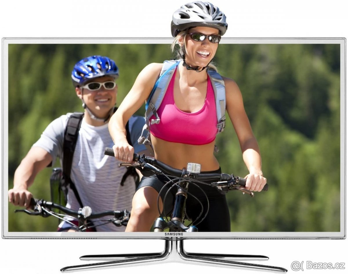 Luxusní bílá 3D TV Samsung SMART, 116 cm, STAV NOVÉHO ZBOŽÍ. - 4