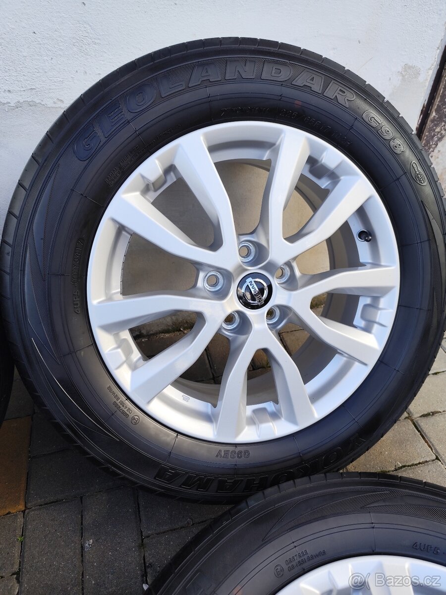 ALU 5x114.3 r17 NISSAN + 225/65/17 - PĚKNÁ SADA - 4