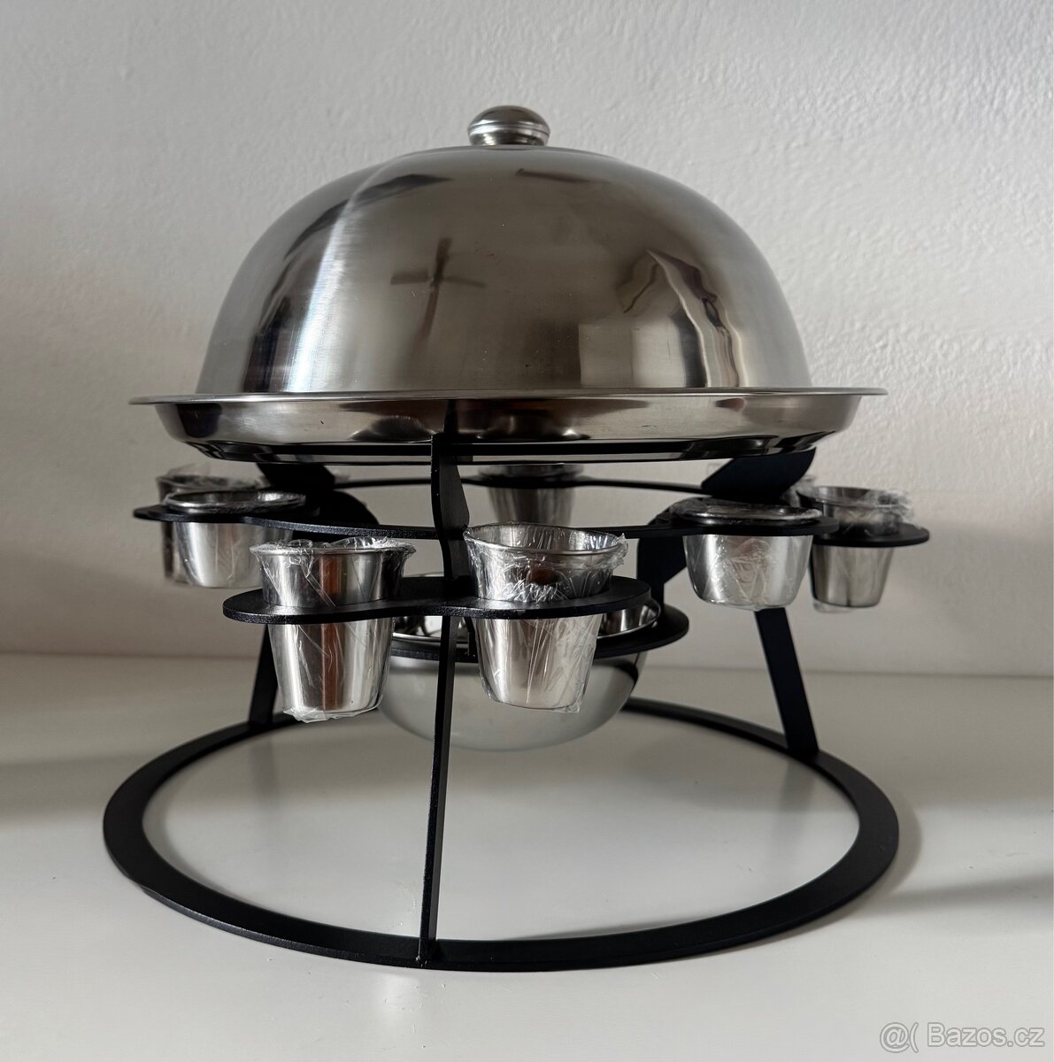 Nerezový SADŽ s ohřevem, sosečkami a panáky - 4