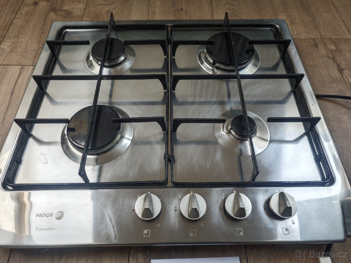 Plynová vestavná varná deska s elektrickým podpalovačem - 4