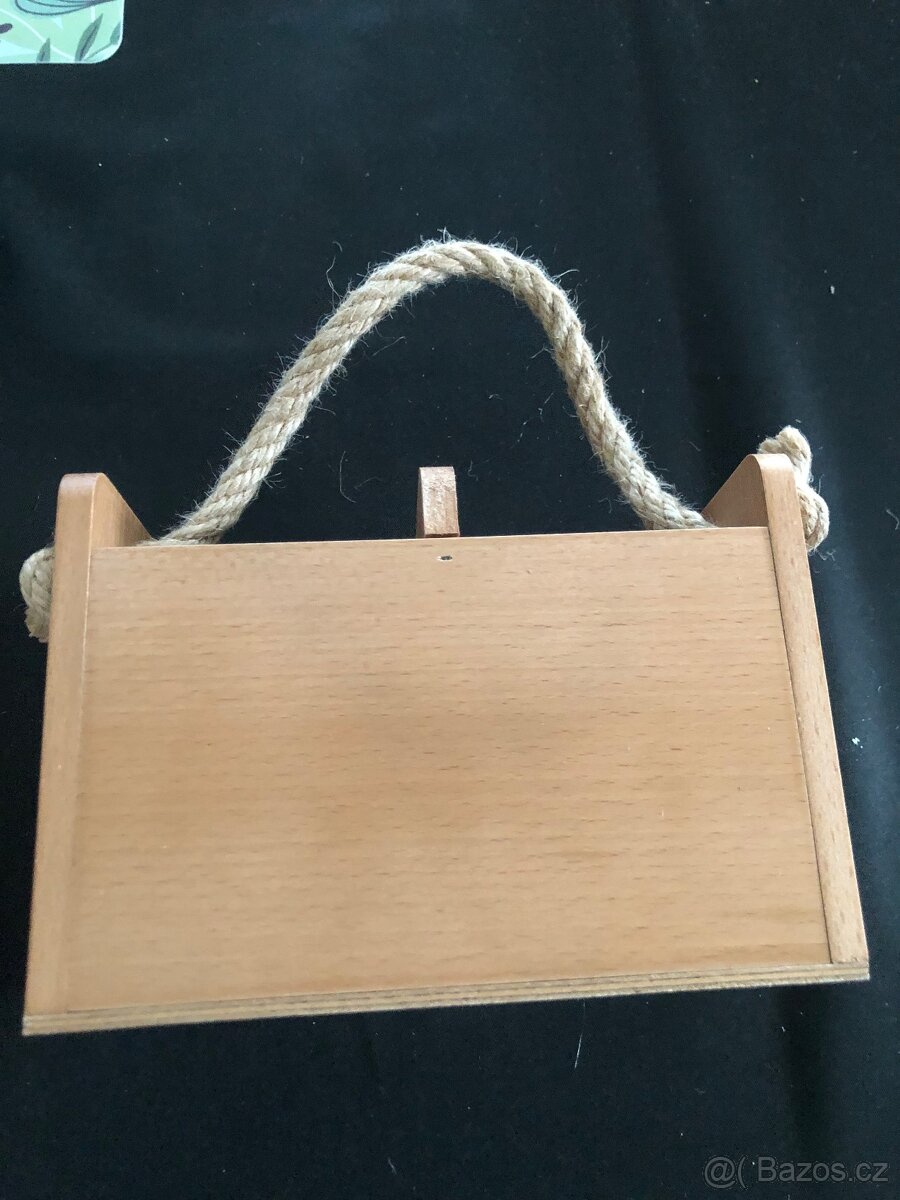 Nový dřevěný stojan na příbory Kofola deset kusů - 4