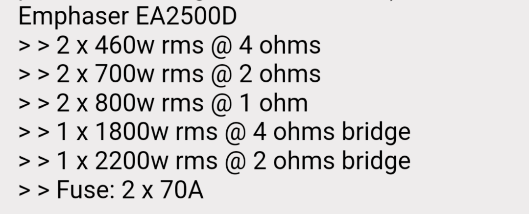 Zesilovac do auta Emphaser EA2500D - 4
