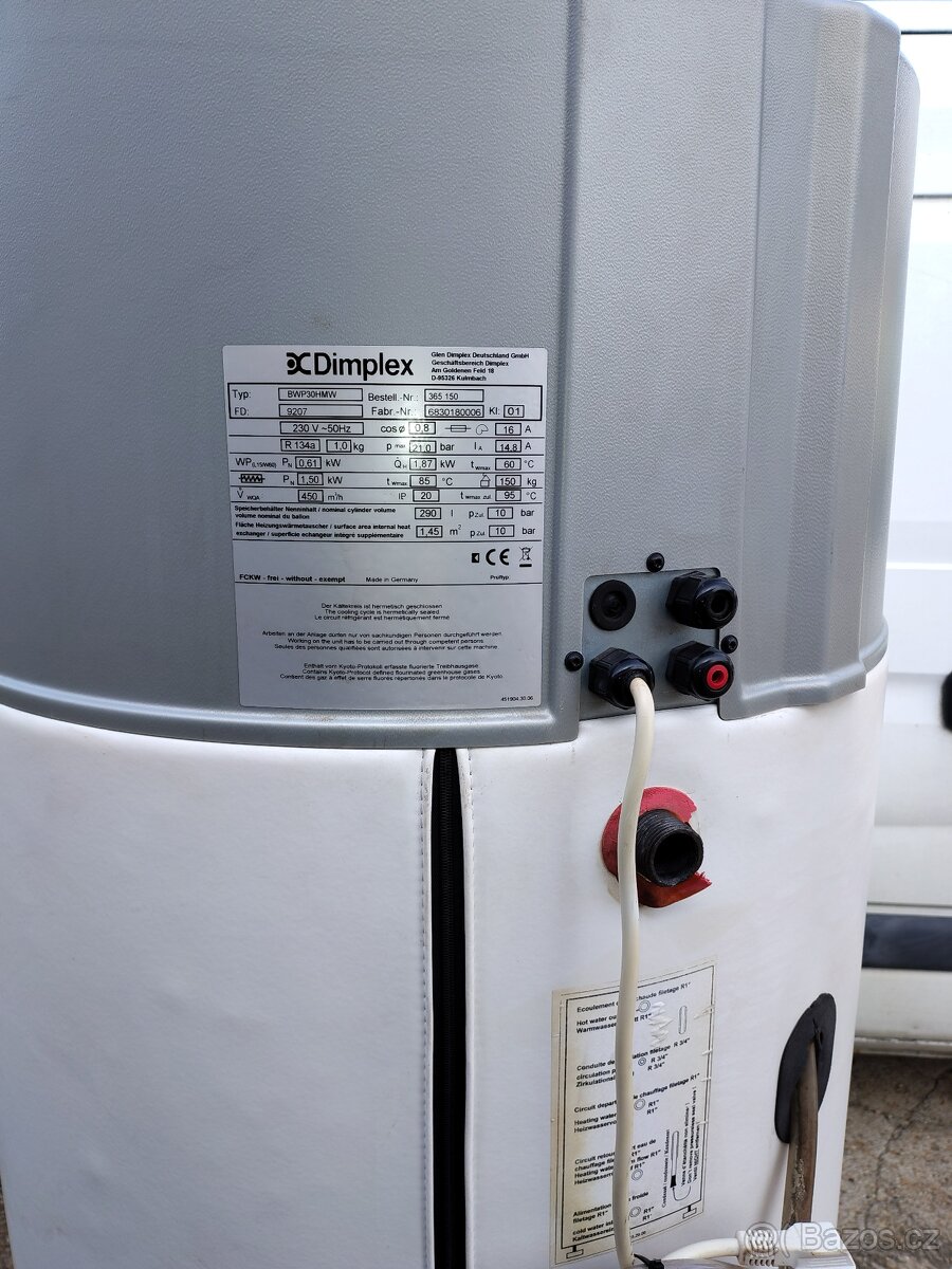 Bojler z Tepelným čerpadlom - Dimplex , 290l - 4