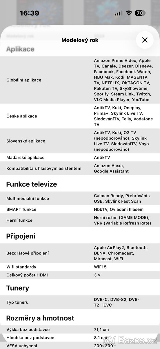 Televize 55" TCL 55T7B QLED - 4