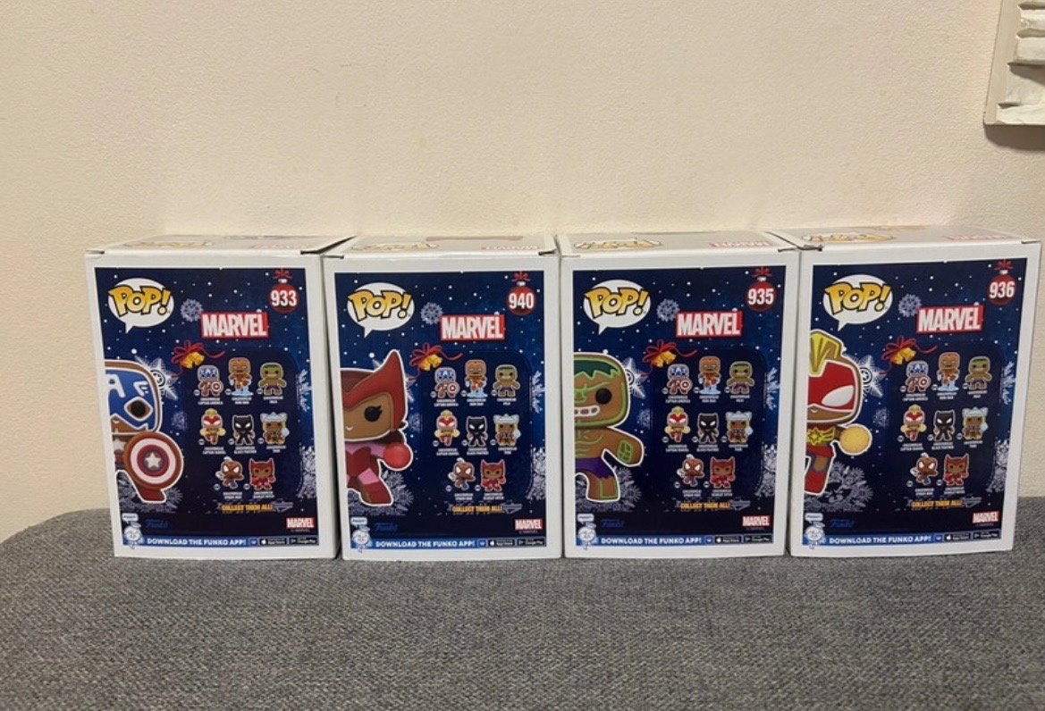 Marvel Gingerbread Funko Pop set - 4