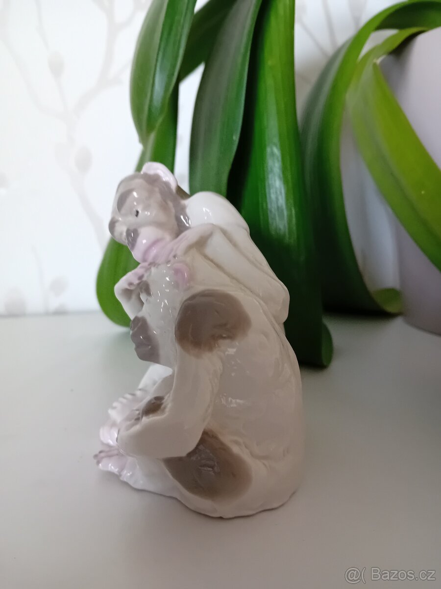 Soška porcelán dvě opice - 4
