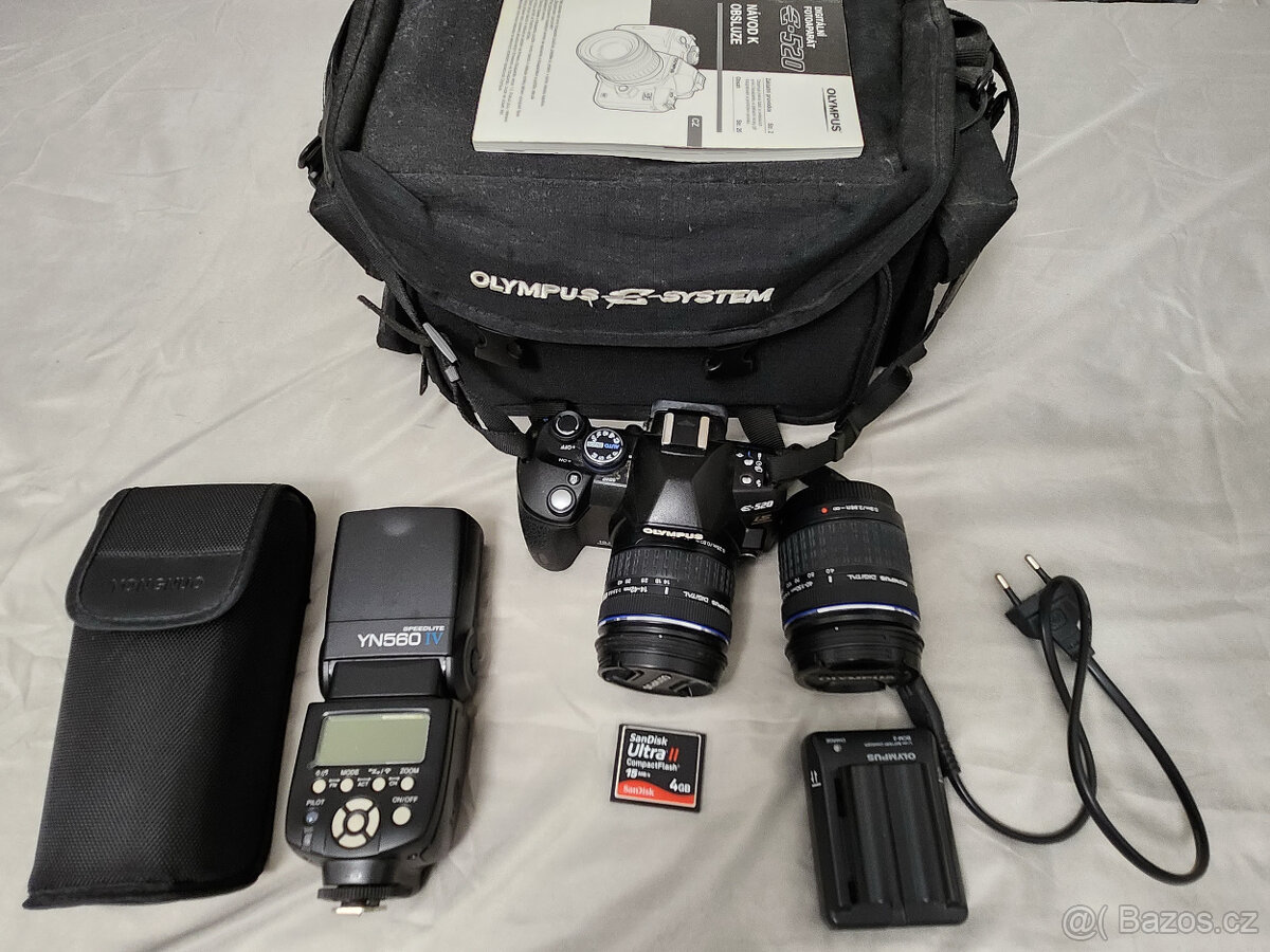 Prodej Olympus 520 + blesk YN560-IV - 4