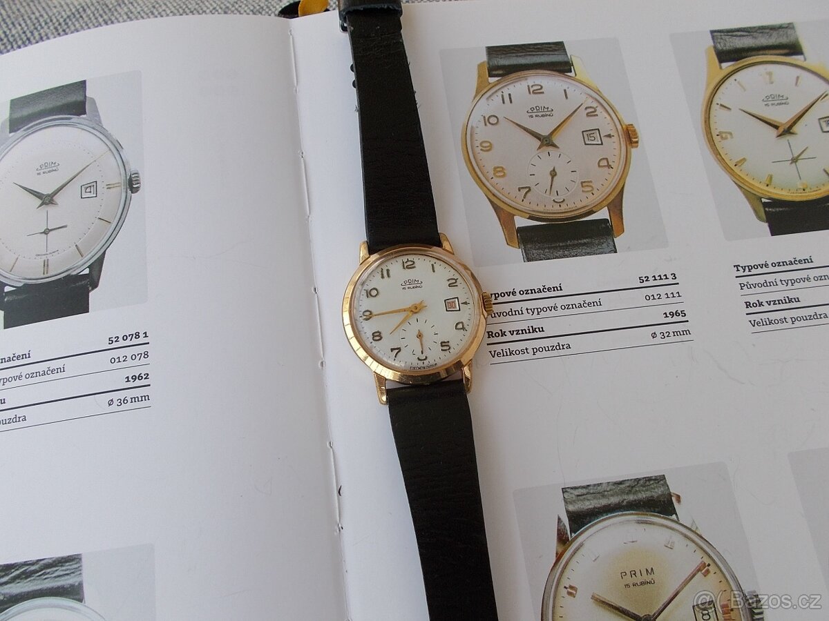rare typ zlacene prachutesne pouzdro hodinky prim rok 1965 - 4