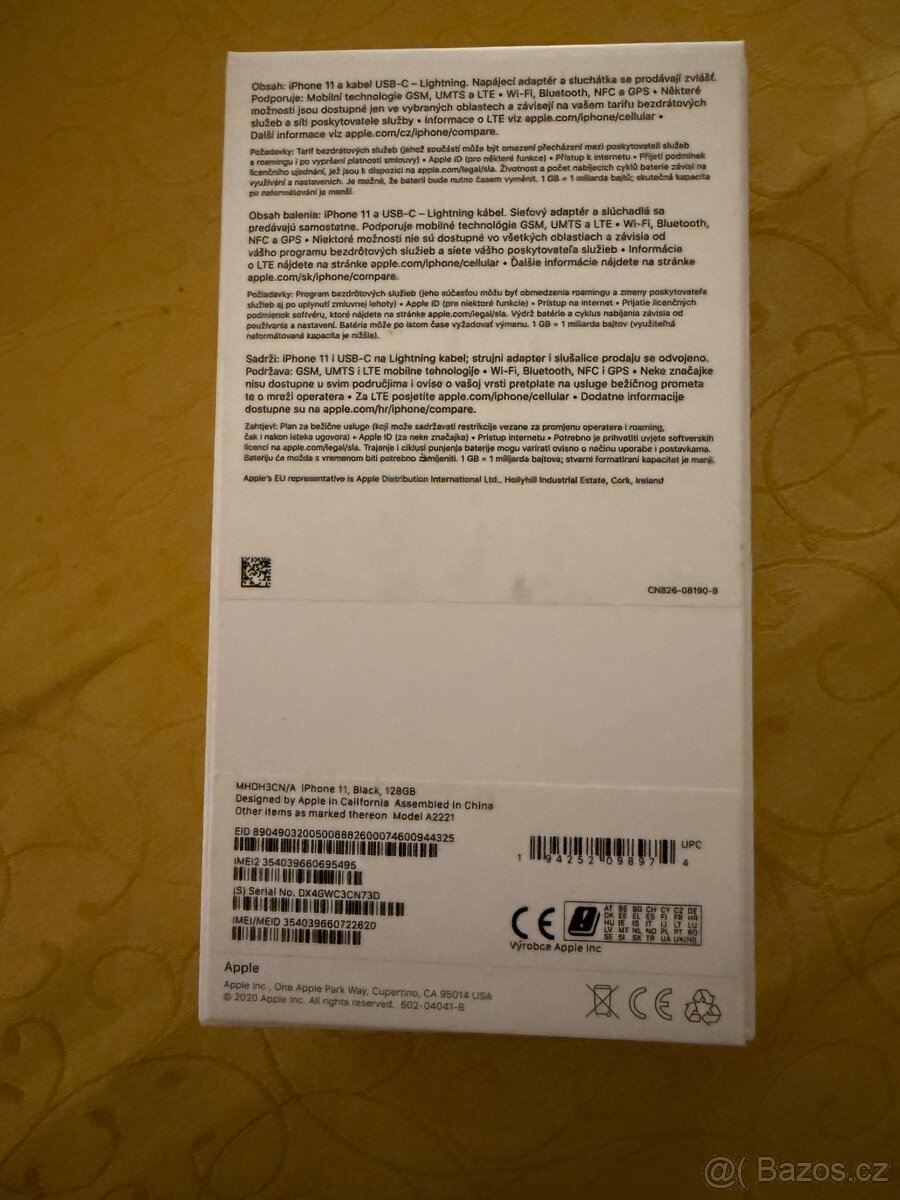 Prodám iPhone 11, 128GB black - 4