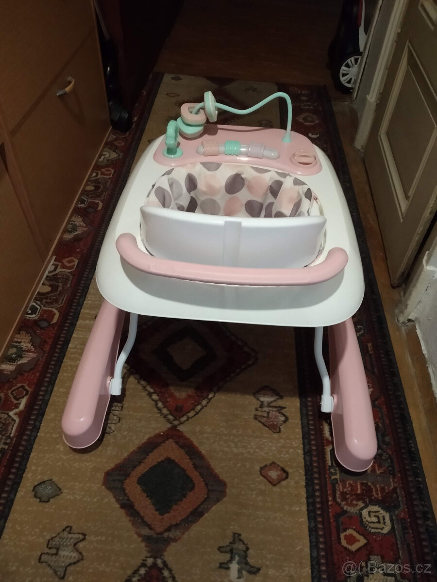 Dětské chodítko ECOTOYS - růžové - 4