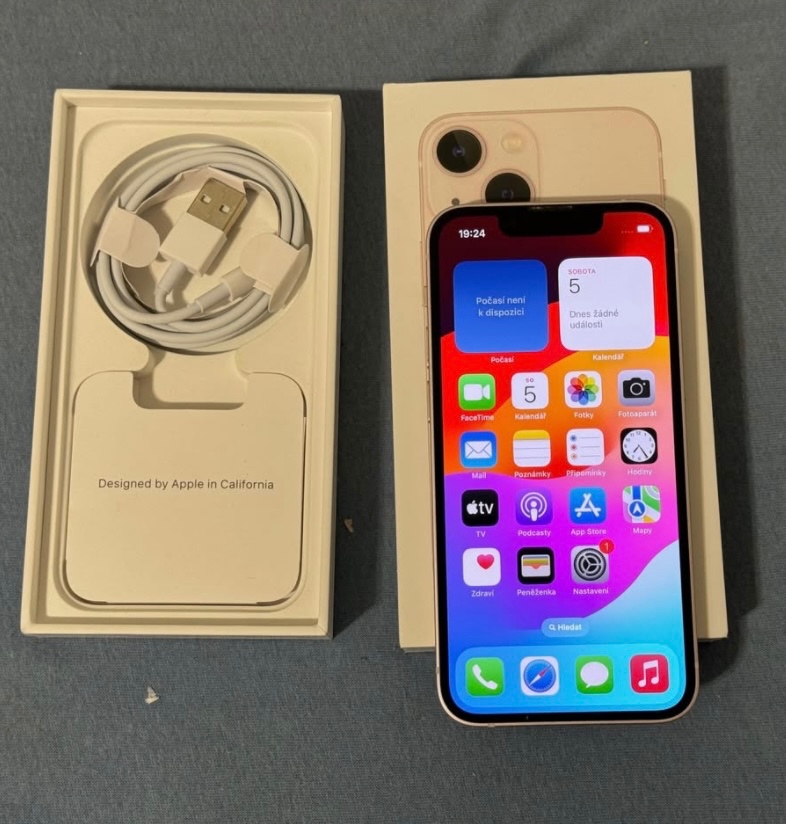 iPhone 13 Pink BATERIE 100% TOP - 4