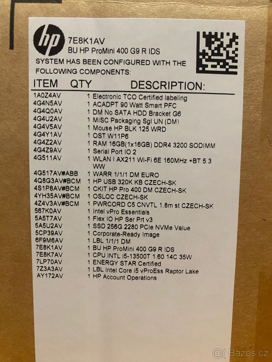 Prodám nový mini počítač HP Pro Mini 400 G9 - 4