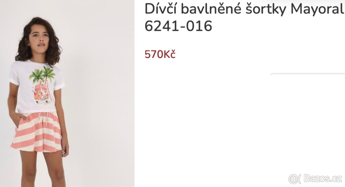 Dívčí šortky zn. Mayoral vel. 152/12 - 4