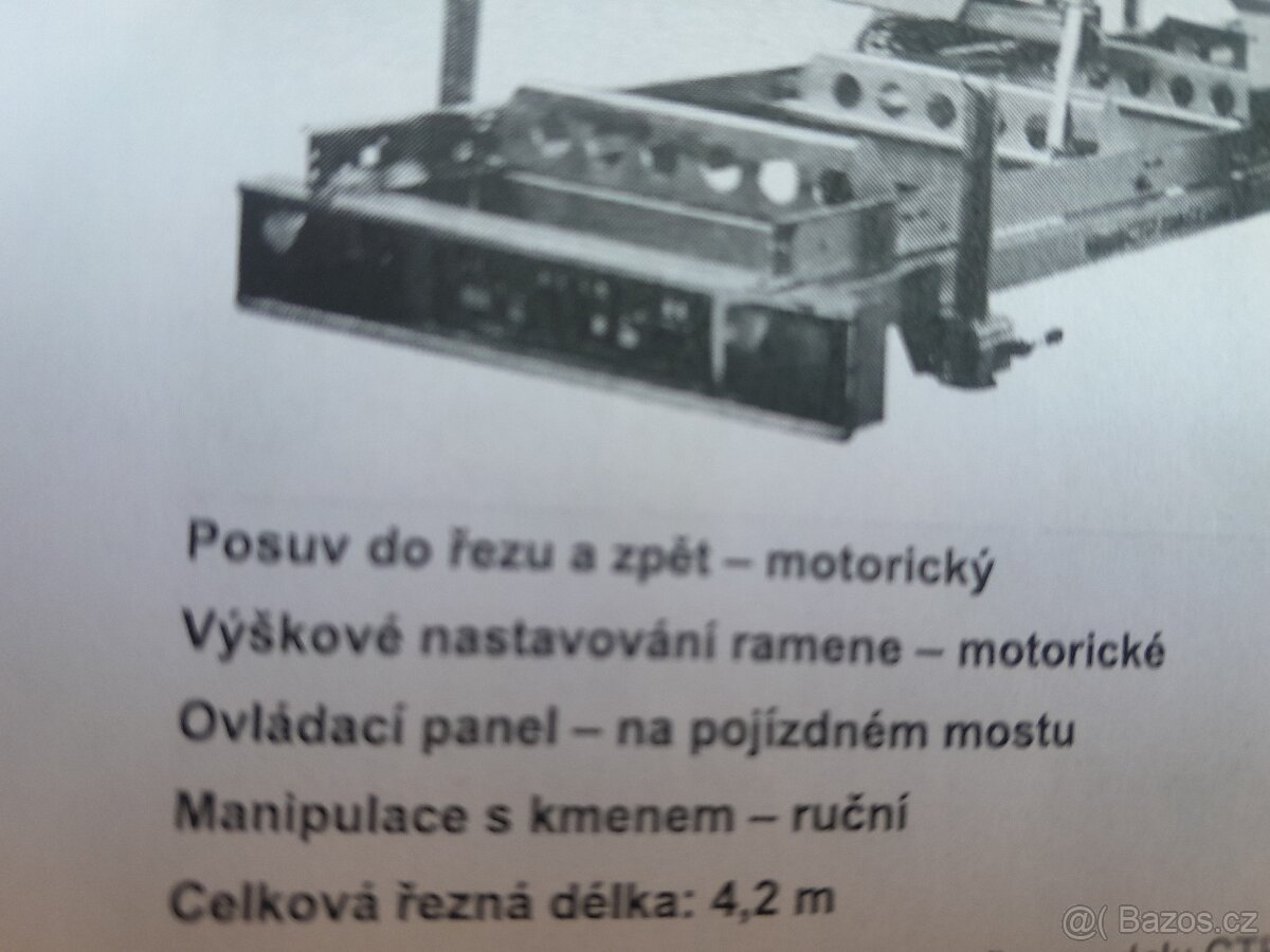 Mobilní kmenová pásová pila - 4