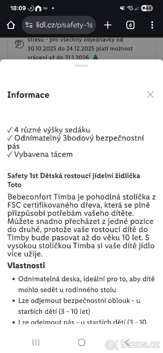 Dětská rostoucí židle - 4