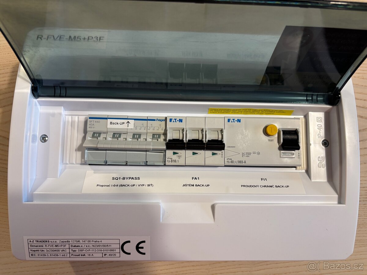 Rozvaděč R-FVE-M5+P3F pro zálohované okruhy FVE - 4