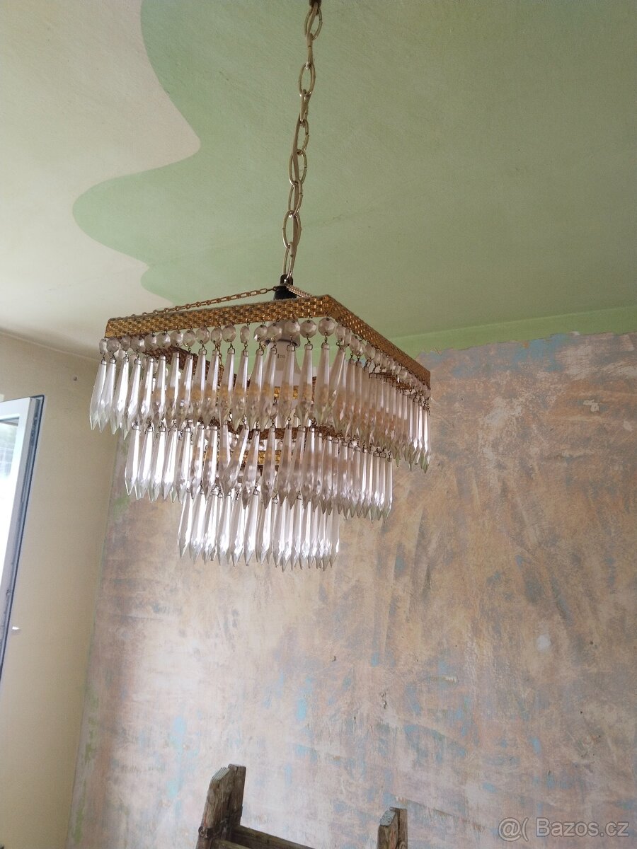 Křišťálový Retro lustr - 4