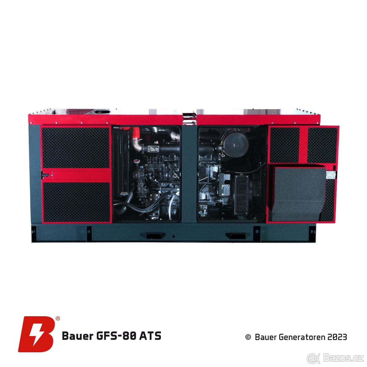Naftová elektrocentrála Bauer GFS-80, generátor - 4