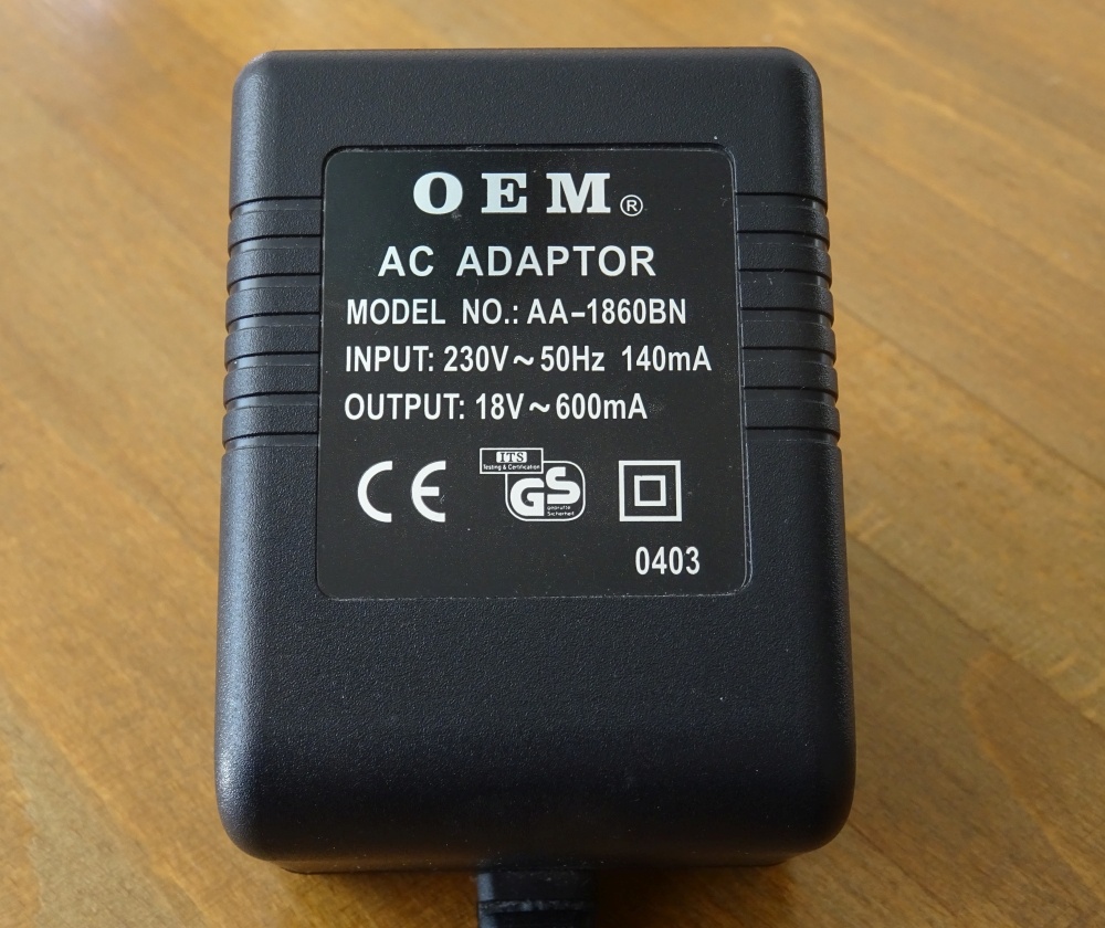 Adaptér - zdroj AC 18V 600mA - 4