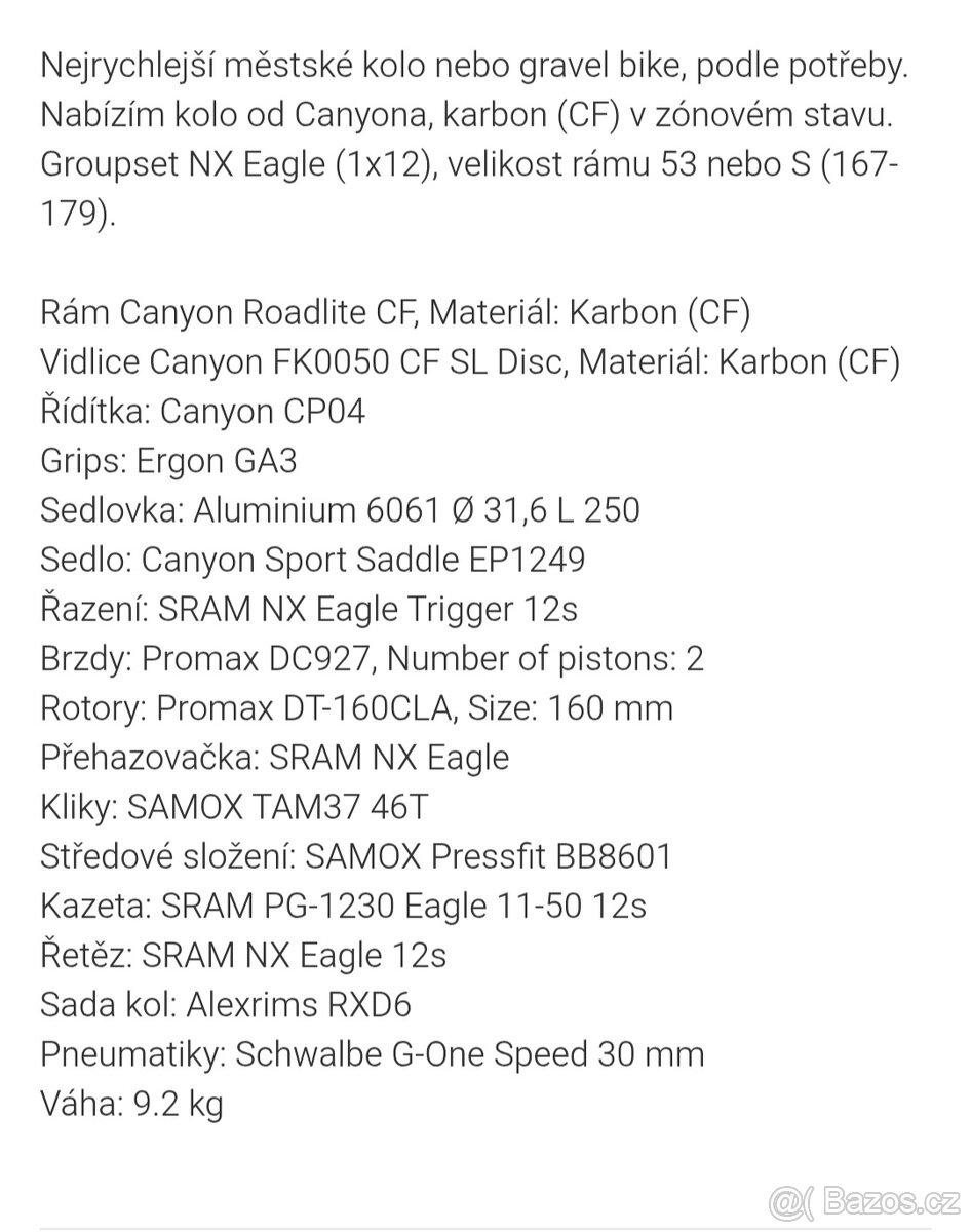 Canyon roadlite CF - 4