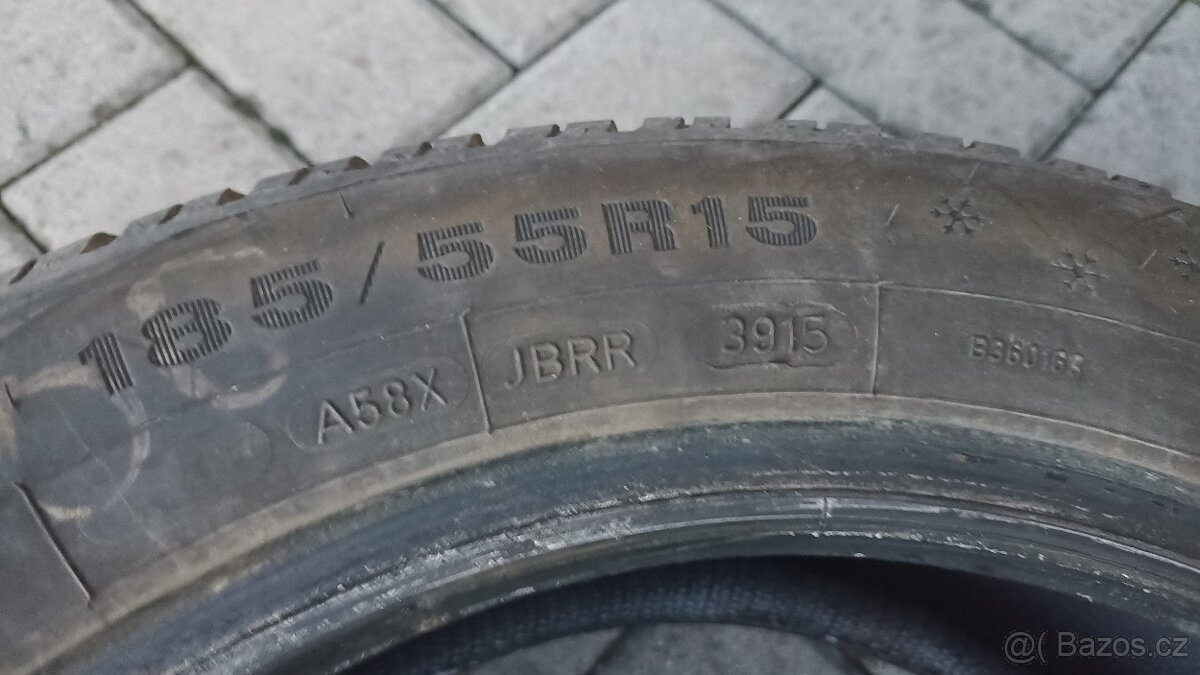 185 55 15 Dunlop winter response 2 kusy - 4