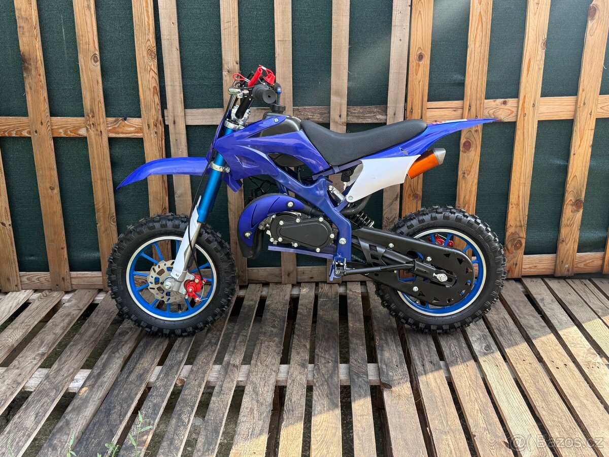 Minicross 49ccm2T modrý C016