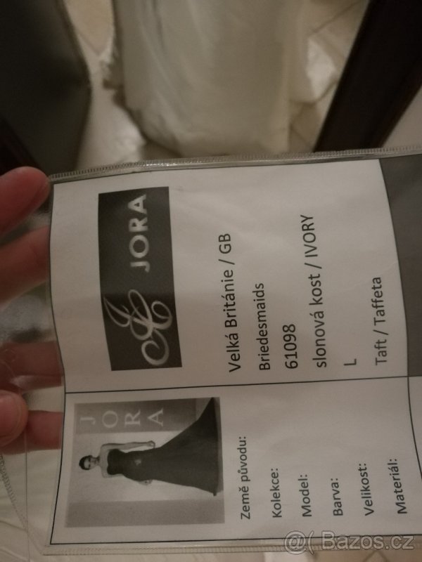 NOVÉ Taftové svatební šaty, vel. M-L - 4