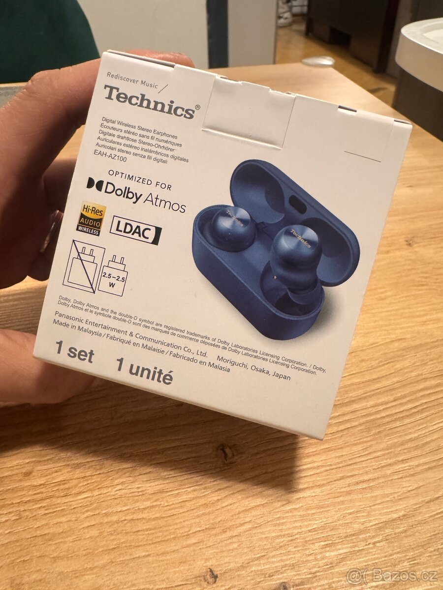 Nová neotevřená Sluchátka Technics AŽ 100 blue - 4