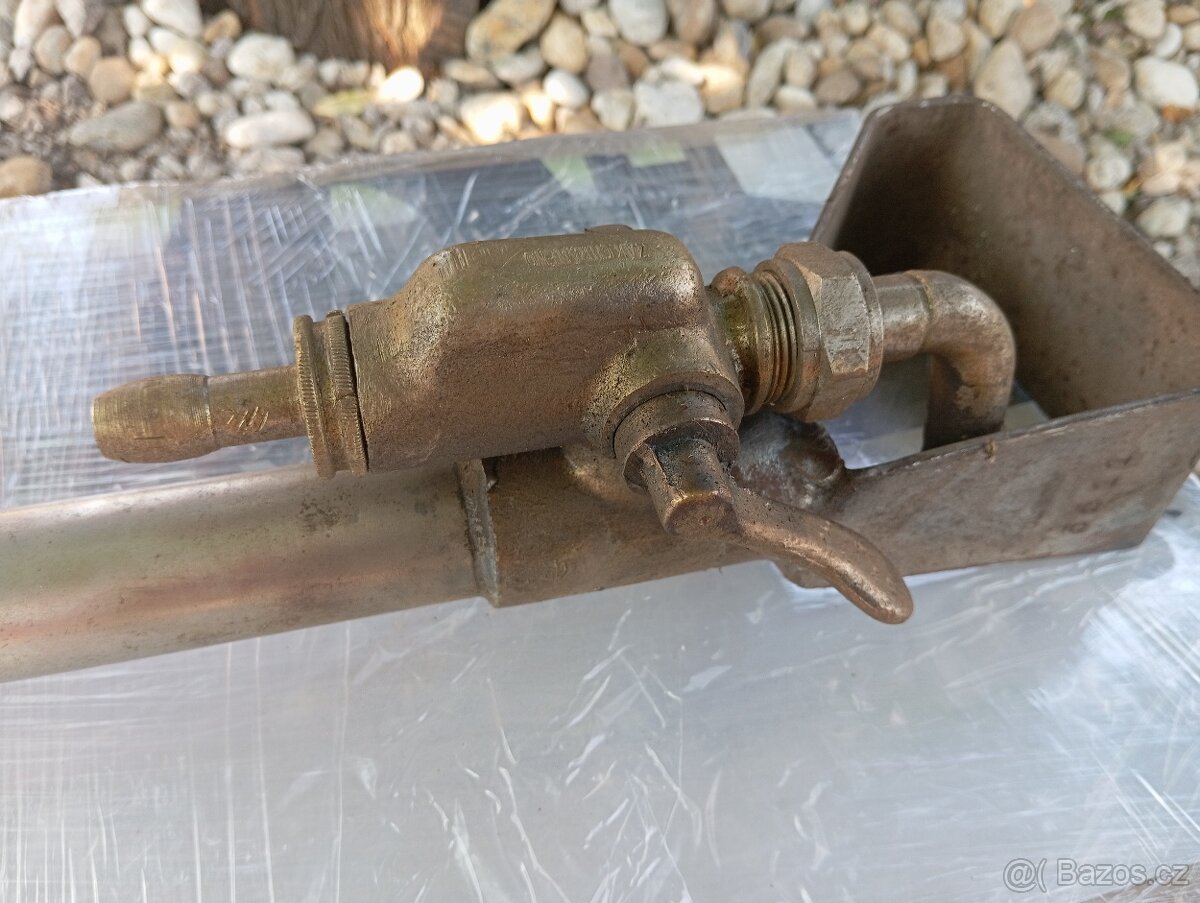 Prodám mosaznou pumpu s 1 čsr, džberovka, originál - 4