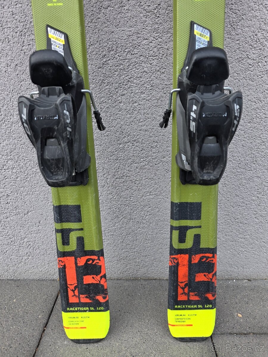 Dětské lyže VÖLKL RACE TIGER, 120 cm + lyžáky FISCHER - 4