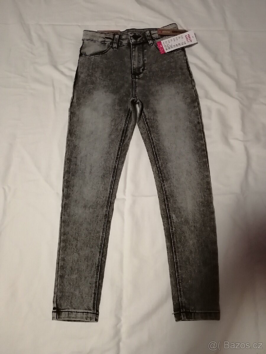 Bal.22 Džíny 5ks.+zimní bunda vel.140 - 4