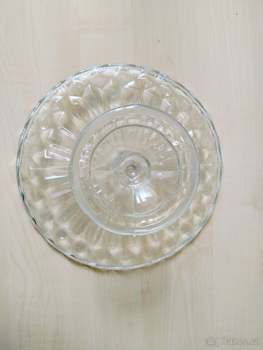 Servirovaci skleněný talíř - 4